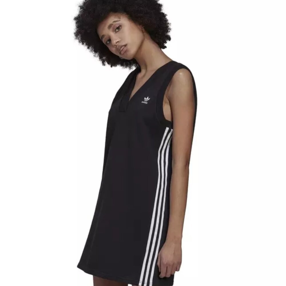 + Adidas black & white Tank Mini Dress